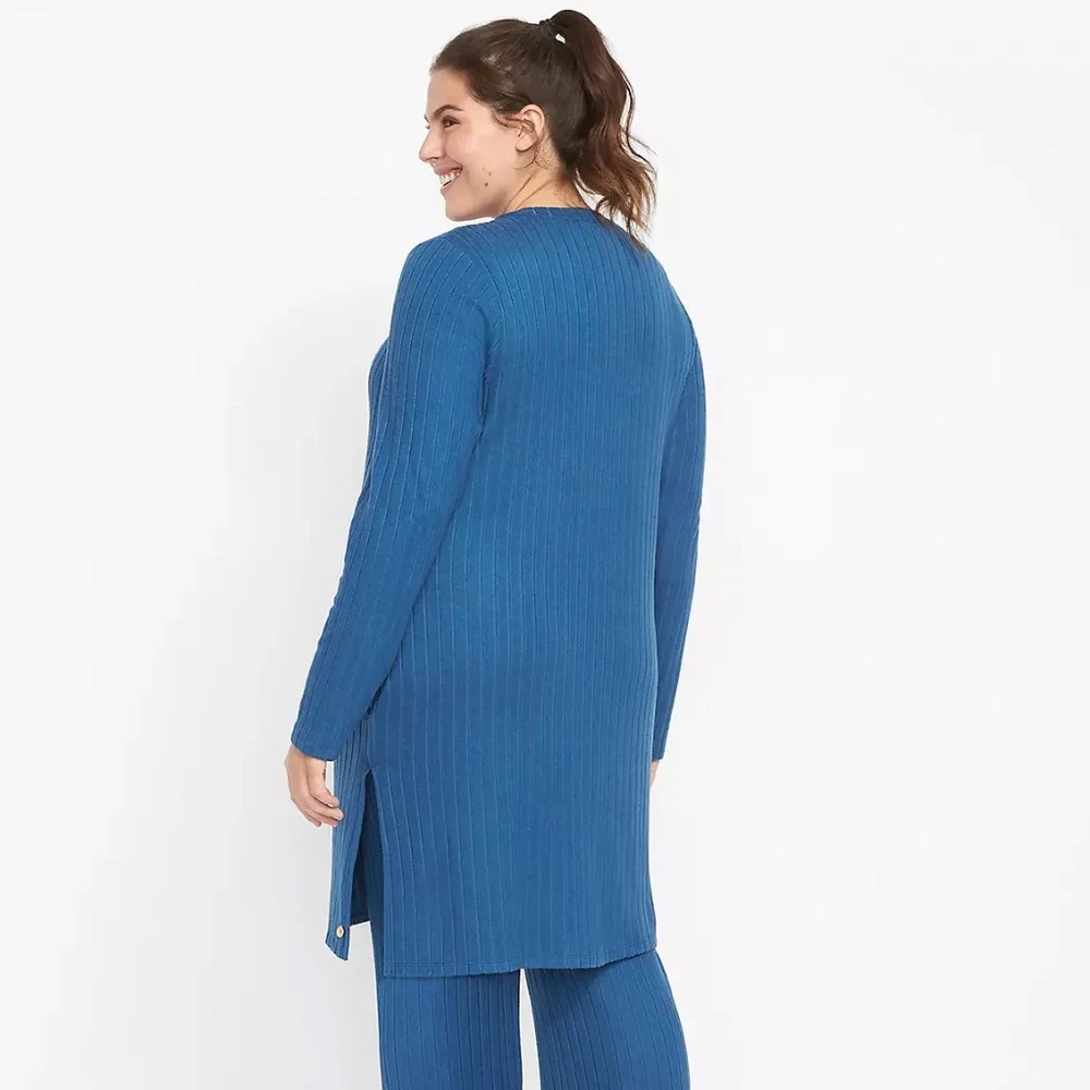 Lane Bryant LIVI Ribbed Hacci Midi Cardigan NWT Size 22/24